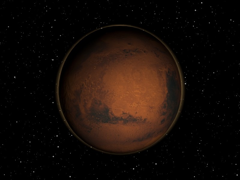 Der Planet Mars made with Blender