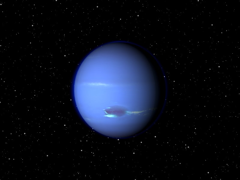 Der Planet Neptun made with Blender