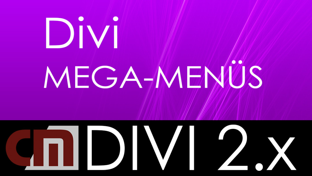 Mega Menüs in Divi