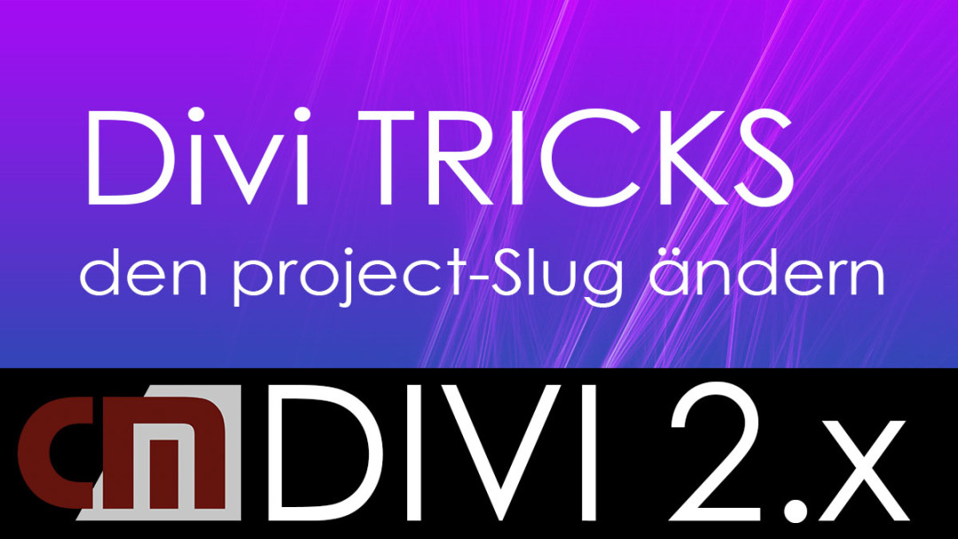 Den Project Slug in Divi anpassen