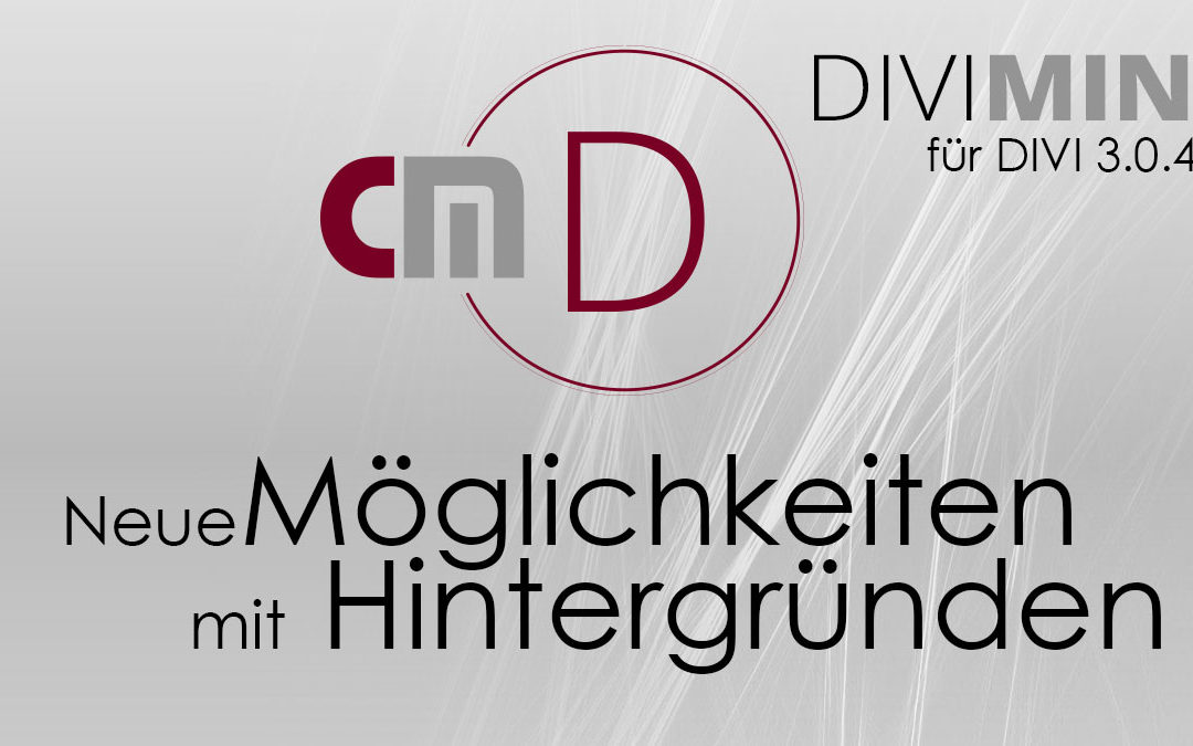 Divi Mini – Neue Möglichkeiten mit Hintergründen