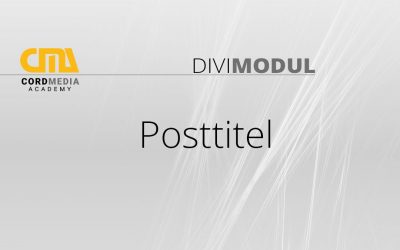 Divi Modul – Posttitel