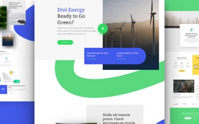 Kostenloses Green Energy Layout Pack