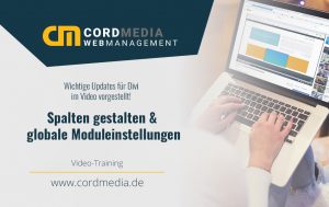 Videotraining Spalten gestalten & globale Moduleinstellungen