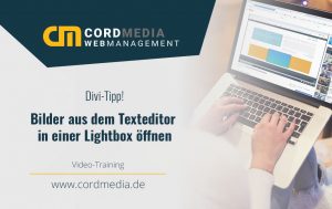Divi Tipp - Bilder aus dem Texteditor in Lightbox öffnen