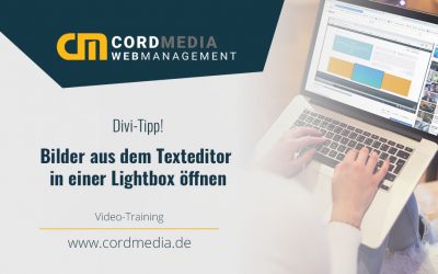 Divi Tipp – Bilder aus dem Texteditor in Lightbox öffnen